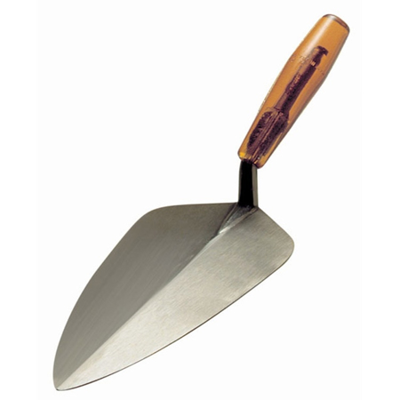 Picture of 10-1/2” Narrow Round Heel Brick Trowel with Plastic Handle